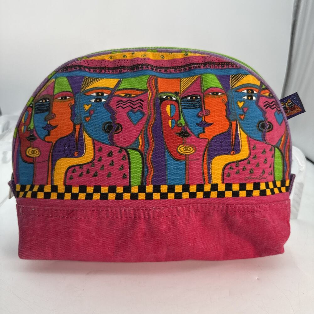 Laurel Burch Multicolor Womens Spirit Cosmetic Travel Bag - Women Kissing?